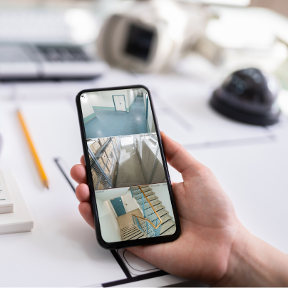 Baton Rouge security camera feed on cell phone